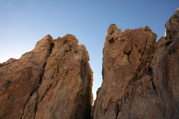 Fototapeta na wymiar Atlas Mountains, Chebika, border of Sahara, Tunisia