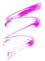 Strokes of purple paint