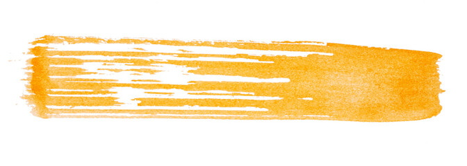 Strokes of orange paint