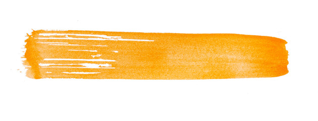 Naklejka premium Strokes of orange paint