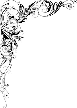 recommend clip art: Design decorative angle floral