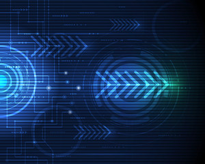 Vector illustration Abstract futuristic circuit board 