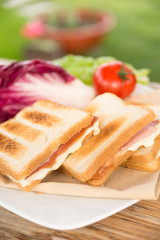 Toast al prosciutto e formaggio