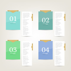 Infographics design template. Business concept with 4 options.