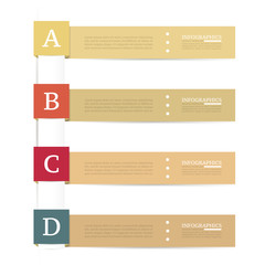 Infographics design template. Business concept with 4 options.