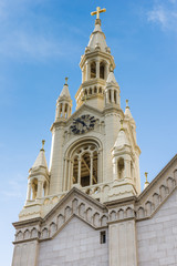 Fototapeta na wymiar Sts. Peter and Paul Church in San Frascisco