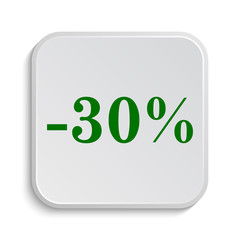 30 percent discount icon
