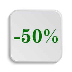 50 percent discount icon