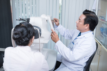 Using modern ophthalmologic equipment