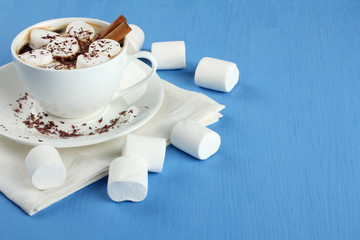 hot chocolate with marshmallow