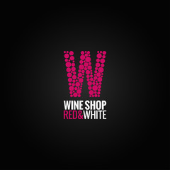 wine logo deign background