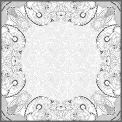 unique coloring book square page for adults