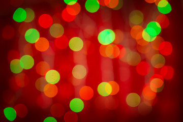 Red bokeh background
