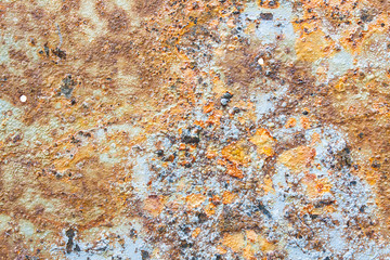 Colors and Surface Texture of Rusty Metal