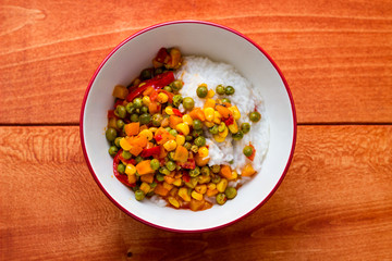 Asian Sticky Rice and Vegetables