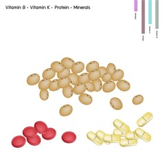 Soybean with Vitamin B, K Protein and Minerals