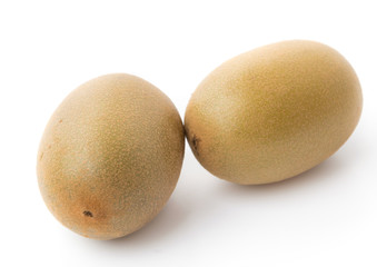 Golden Kiwi fruit isolated on white background