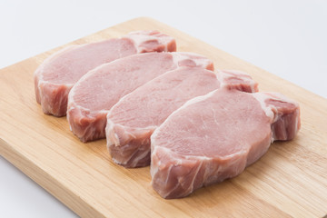 raw meat pork steak