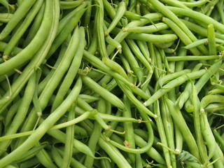 Gartenbohnen vom Markt
