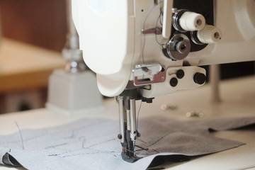 Part of an industrial sewing machine