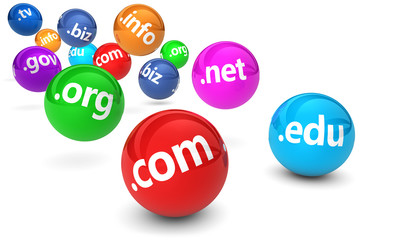 Domain Name Website Concept