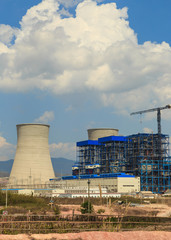 Under construction of Lignite power plant