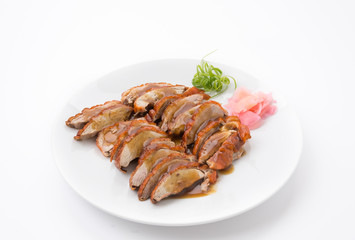 Roasted duck and vegetables, Chinese style