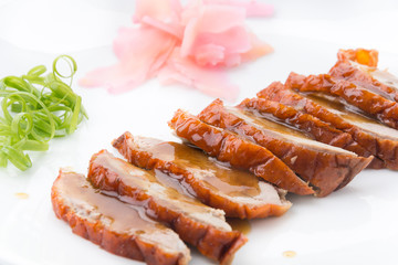 Roasted duck and vegetables, Chinese style