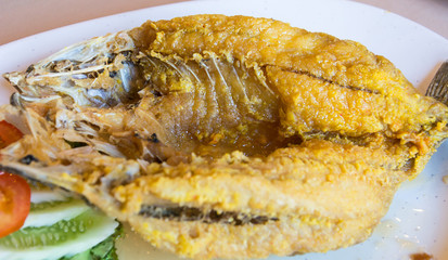 Fried snapper
