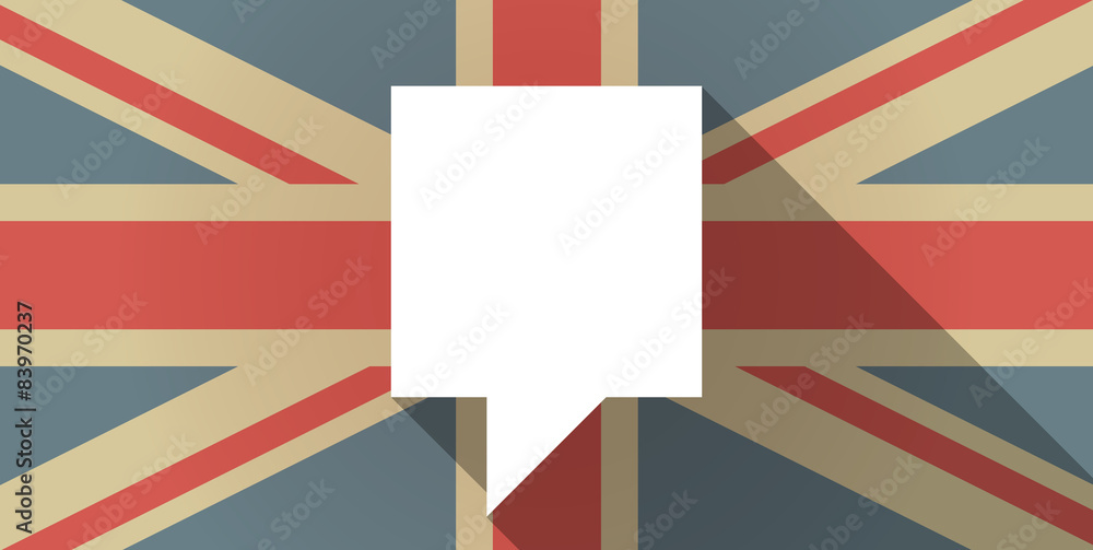 Poster uk flag icon with a tooltip