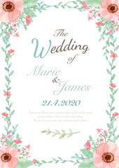 Flower Invitation Card