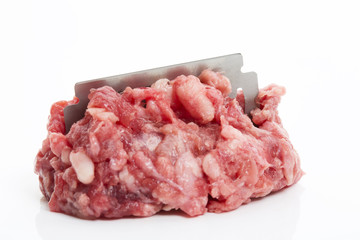 Hackfleisch mit Rasierklinge, Köder