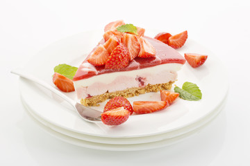Erdbeer-Sahne Torte, Teller