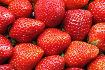 background of strawberries