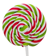 Colored candy Christmas stick, lollipop, spiral shape