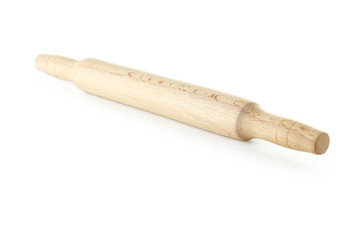 Rolling pin isolated on white