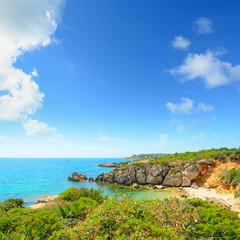 colorful beach in Alghero
