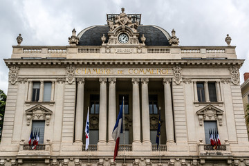 Chamber of Commerce - one of most attractive buildings in Nice. - obrazy, fototapety, plakaty