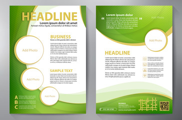Brochure design a4 template. Vector illustration