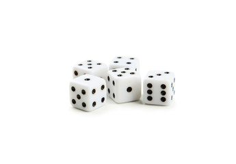 Dice isolated on white