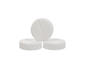 Pill isolated on white background