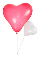 Heart shaped balloons