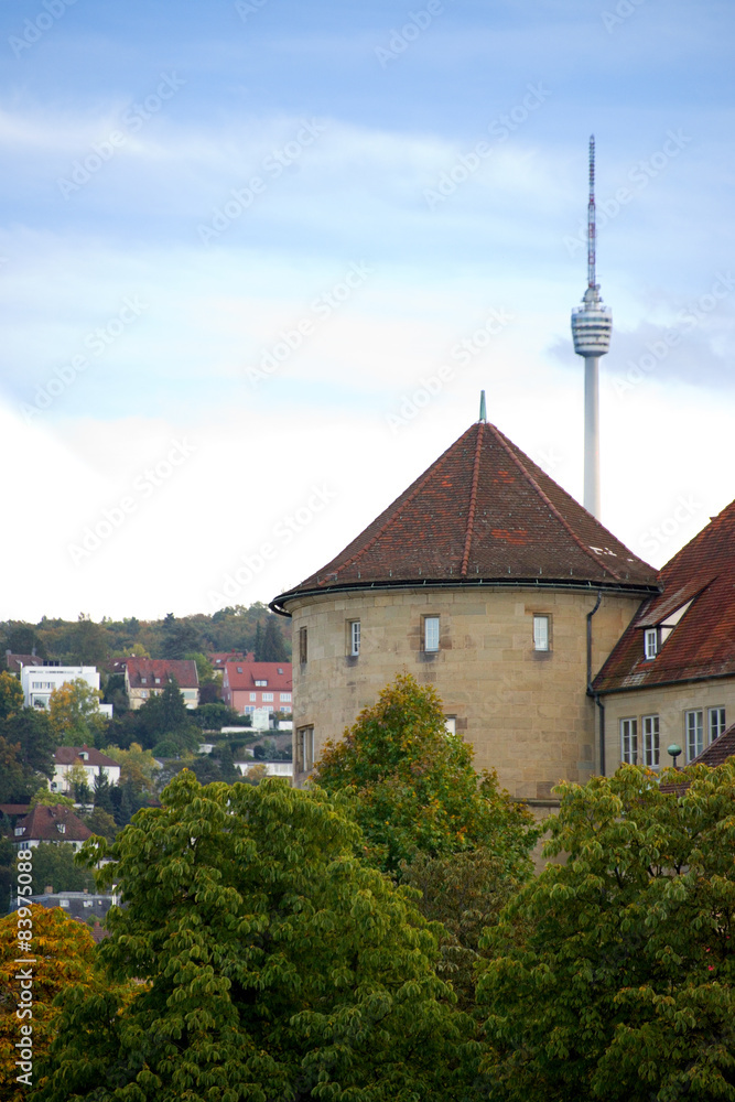 Sticker altes schloss - stuttgart