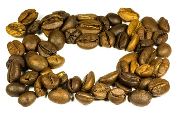 Selbstklebende Fototapeten Kaffeebohnen café torréfié, de l'or en grains  © Unclesam