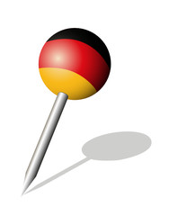 „Deutschland“ Stecknadel
Vektor Illustration 
