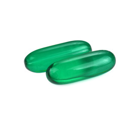 Pills isolated on white background