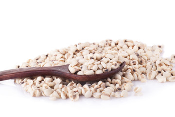 Millet rice on white background