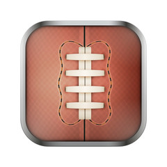 Square icon for rugby app or games