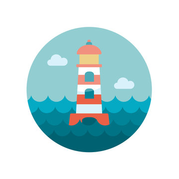 Lighthouse Flat Icon