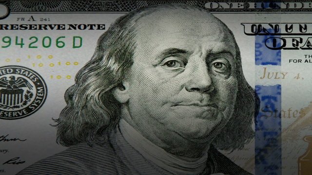 Dollar close up movement
